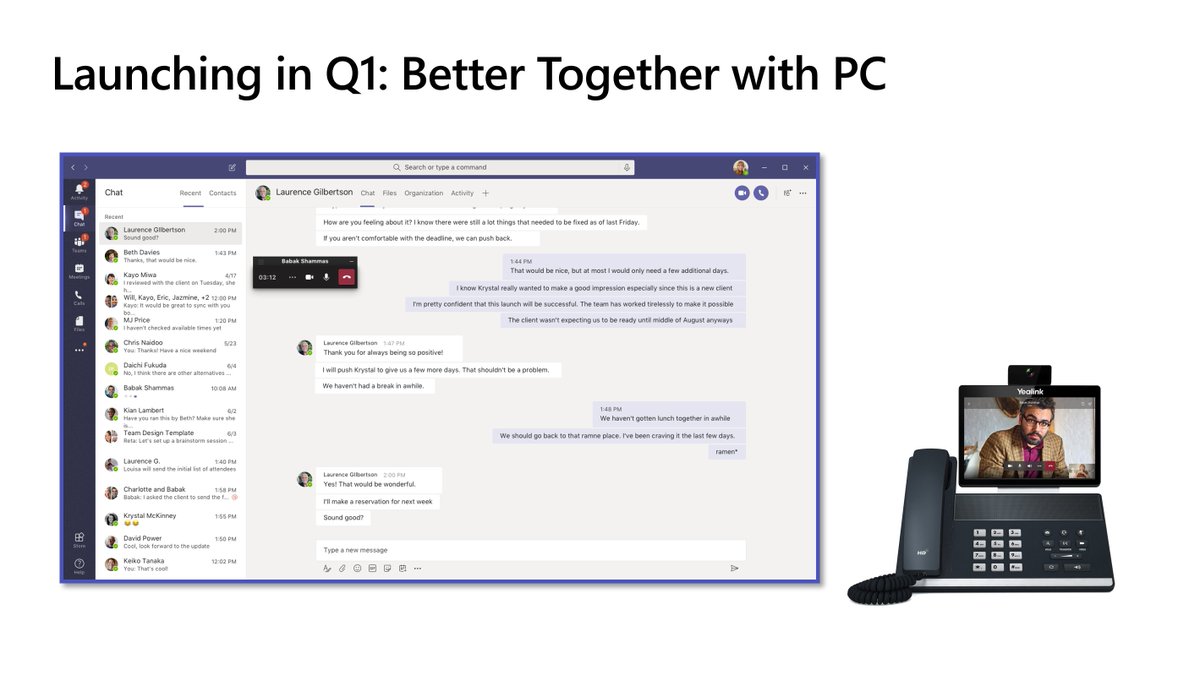 matthewlandis's tweet photo. The Lenovo ThinkSmart View #MicrosoftTeams devices has the 1st Stage of "Better Together": Namely if it's connected to a PC via Bluetooth, unlocking the paired PC unlocks device (source: #MSIgnite2019 #BRK2198; Lenovo)
https://t.co/HoXTIQUwnN https://t.co/MXzd55d3xK
