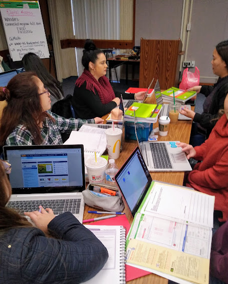 FresnoTRP's tweet photo. Residents utilizing the backwards design process to plan upcoming instruction #UBD #BeginWithTheEnd @fresnounified @fpu @FresnoKremenEdu @teresa_myoung https://t.co/6H2ZrebyUz