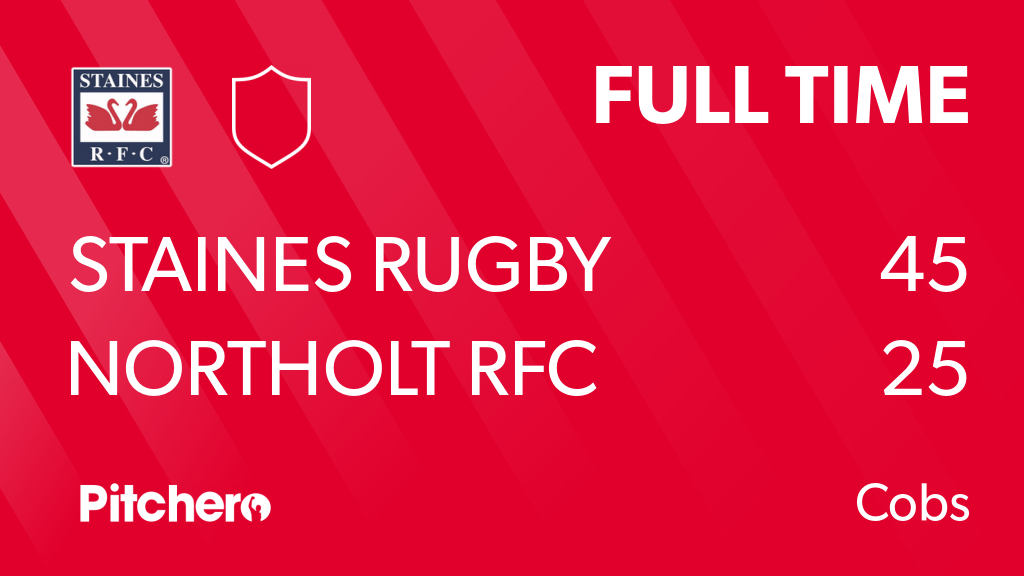 StainesRugby's tweet photo. FULL TIME: Staines Rugby 45 - 25 Northolt RFC
#STANOR #Pitchero
https://t.co/RBjlVgLMKU https://t.co/Tc2Fxw3hpb