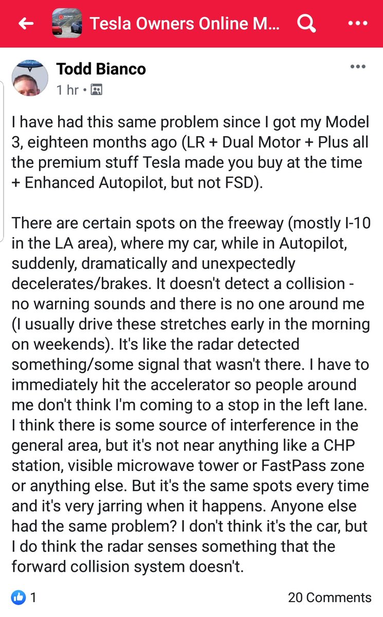 ghost_scot's tweet image. More reports of #TeslaPhantomBrakeIssues.  
@gwestr , you are not alone.