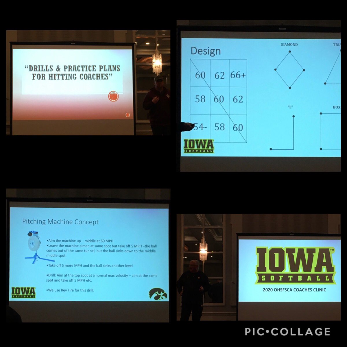SEIGMA6's tweet photo. Closing out this year’s #OHSFSCA Coaches Clinic. Excellent content on pitching approach from @iowasoftball and hitting concepts and drills from @Coach_SniderSB!  #GtownWay #Fastpitch #Softball https://t.co/DZjVFGKYPA