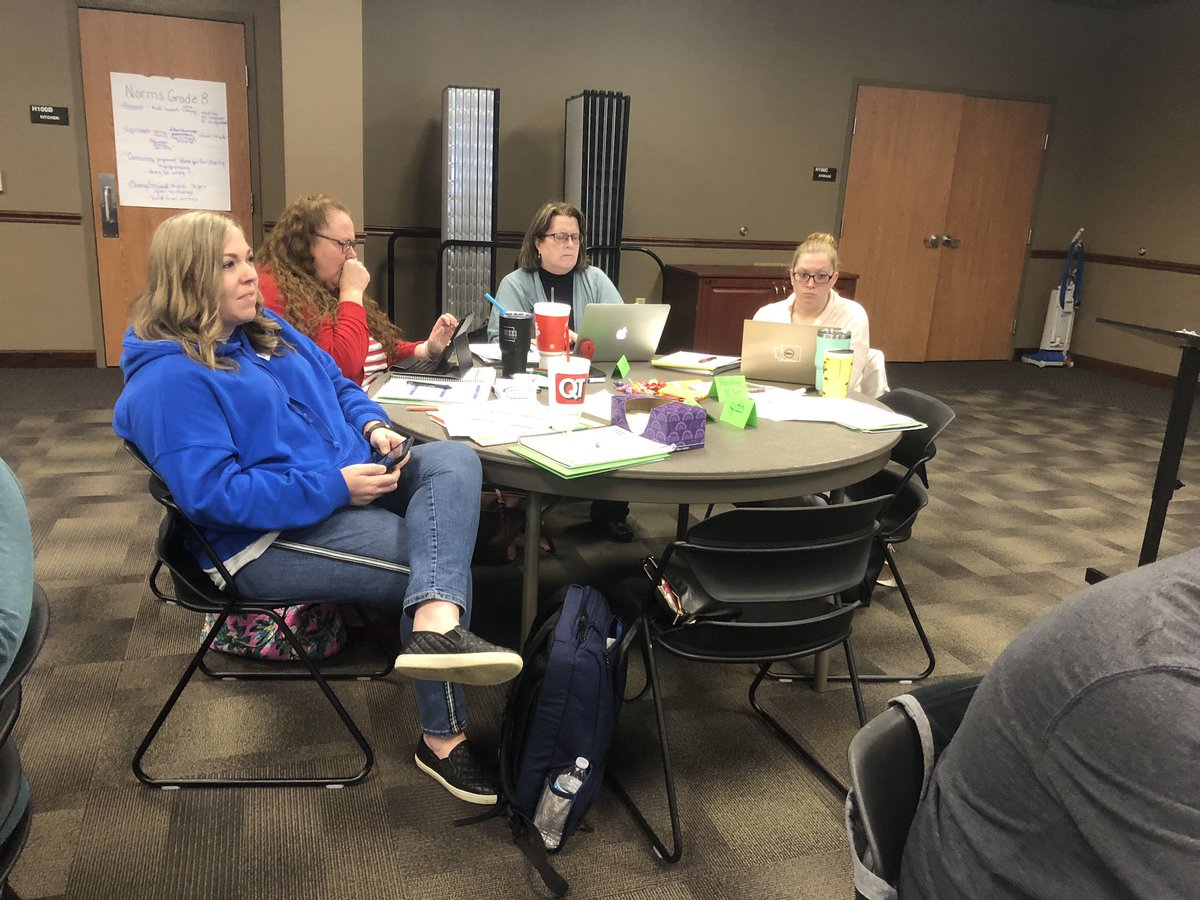 Chemjenn1's tweet photo. Team El Reno at OK Excel working in grade levels on Productive Classroom Discussions on our way to Science Sensemaking. @excel_ok @oksde @mcvay51 @tiffanyneill https://t.co/hPZQKWmRFi