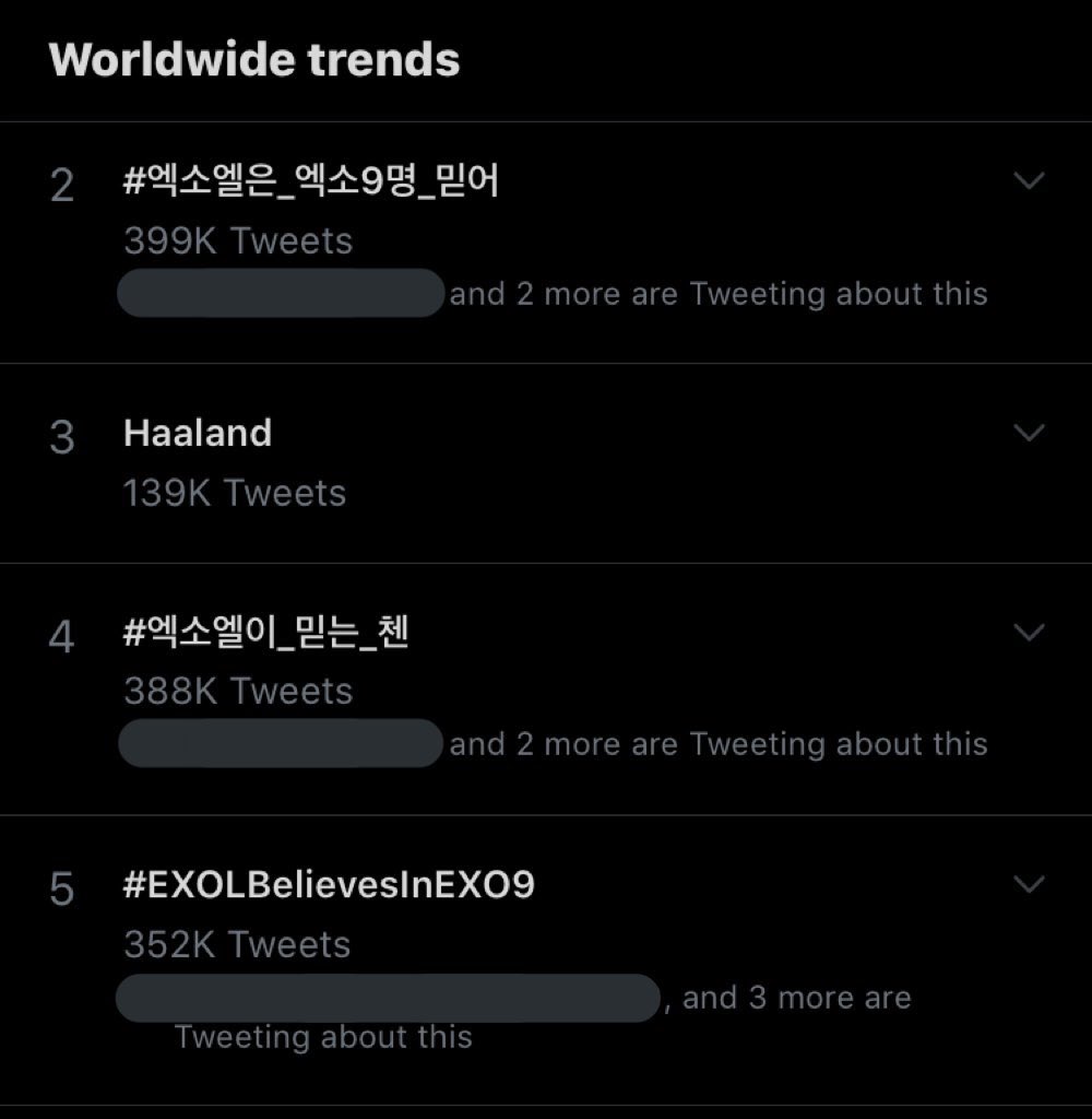 Rawan53853759's tweet photo. - هاشتاقات دعم تشين واكسو التسعة أعضاء في الترند العالمي 
#엑소엘이_믿는_첸
#엑소엘은_엑소9명_믿어
#EXOLBelievesInEXO9
@weareoneEXO 
 https://t.co/wNlF3DBDzv https://t.co/OL5Gb8uEsV