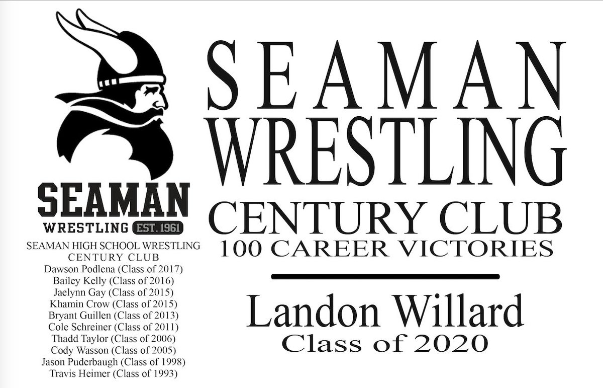 34Wrestle's tweet photo. @WillardLandon joins the @SeamanWrestling Century Club with a fall in Round 2 at the Kapaun Duals. Congrats! #ComPeteLikePete https://t.co/GlaWuegfut