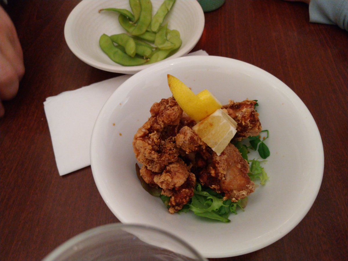 rjw1's tweet photo. Gyoza, tempura and Karage at Fuji Hiro #LeedsFunWeekend https://t.co/YVcIMA5RBg