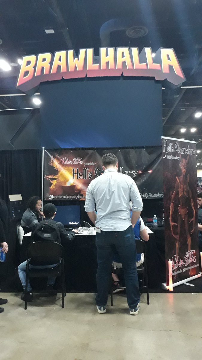 You can find us beneath the <a href="/Brawlhalla/">Brawlhalla</a> sign 😈

Come play hell's quandary
#PAXSouth #PAXSouth2020 #brawlhalla #gamedev