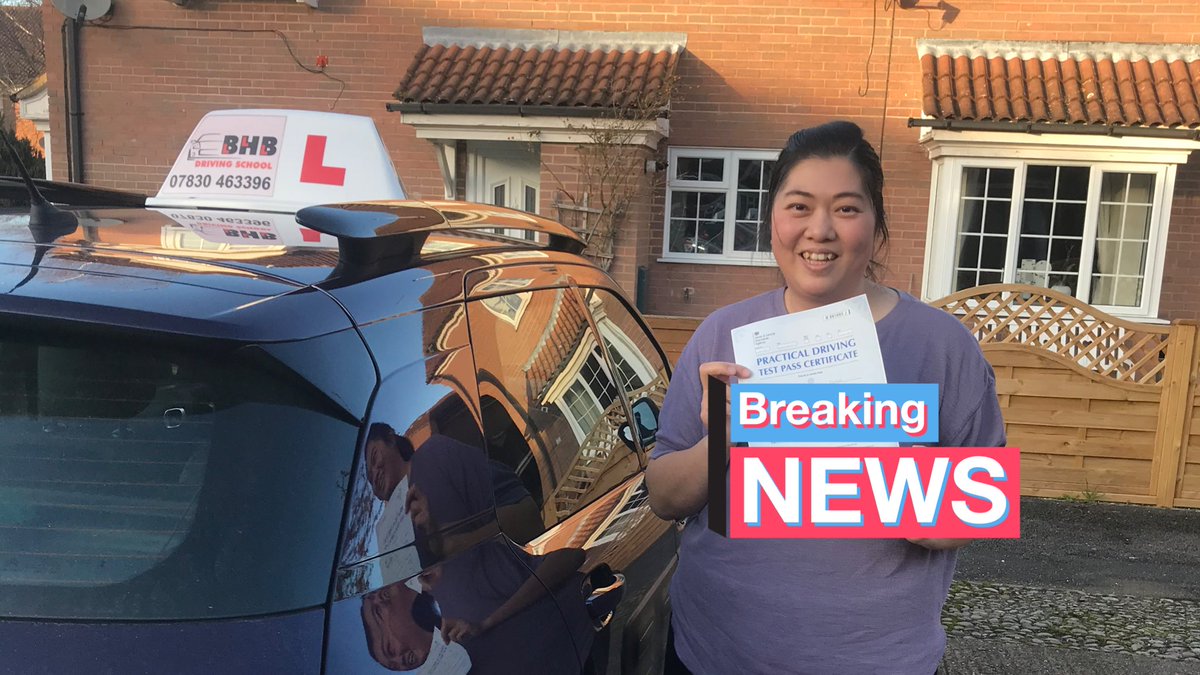 BHBdschool's tweet photo. Look at that smile 😃😁 Another lovely #passdrivingtest today! #welldone to Kam!! 👍🚗 I’m ever so proud #drivinginstructor #thankyou and #drivesafe  #learntodrive #drivinglessons #drivingtution #DrivingLicence #driving https://t.co/q192UwiNXX