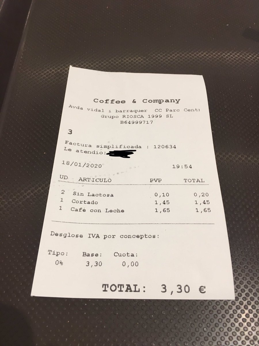 JaviSabalete's tweet photo. @consumidores ¿Esto es legal? Cobrarte un extra por una intolerancia #vergüenza https://t.co/cuTHPQRAQJ