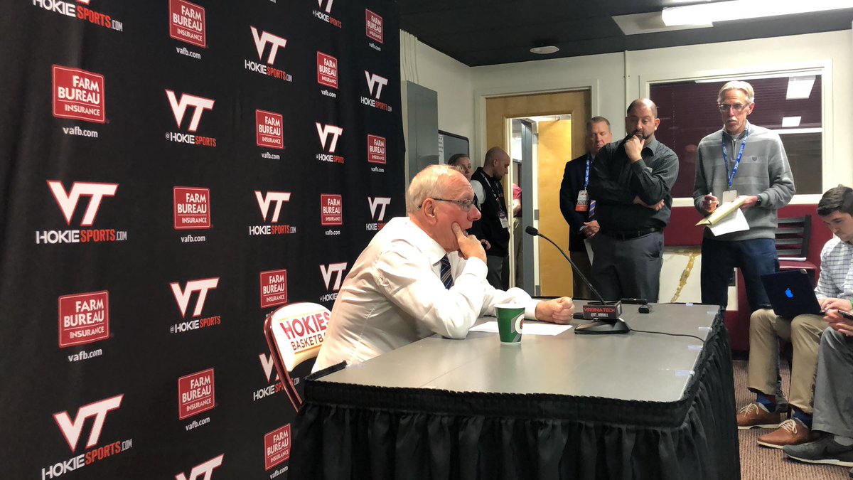 OrangeFizz's tweet photo. JB: Tough, tough game. Really good win.
Adds that Buddy is plying tremendous basketball, says his defense is better. #CUSEvsVT https://t.co/yerG99xuSz