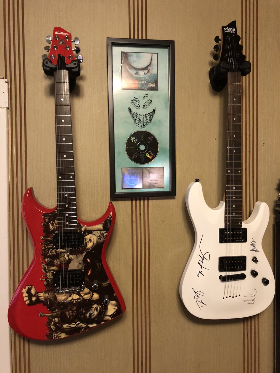 DisturbedFP's tweet photo. Got my guitars hung up today.
@Disturbed #Disturbed #DisturbedCollection https://t.co/Dj7dNCXl1r