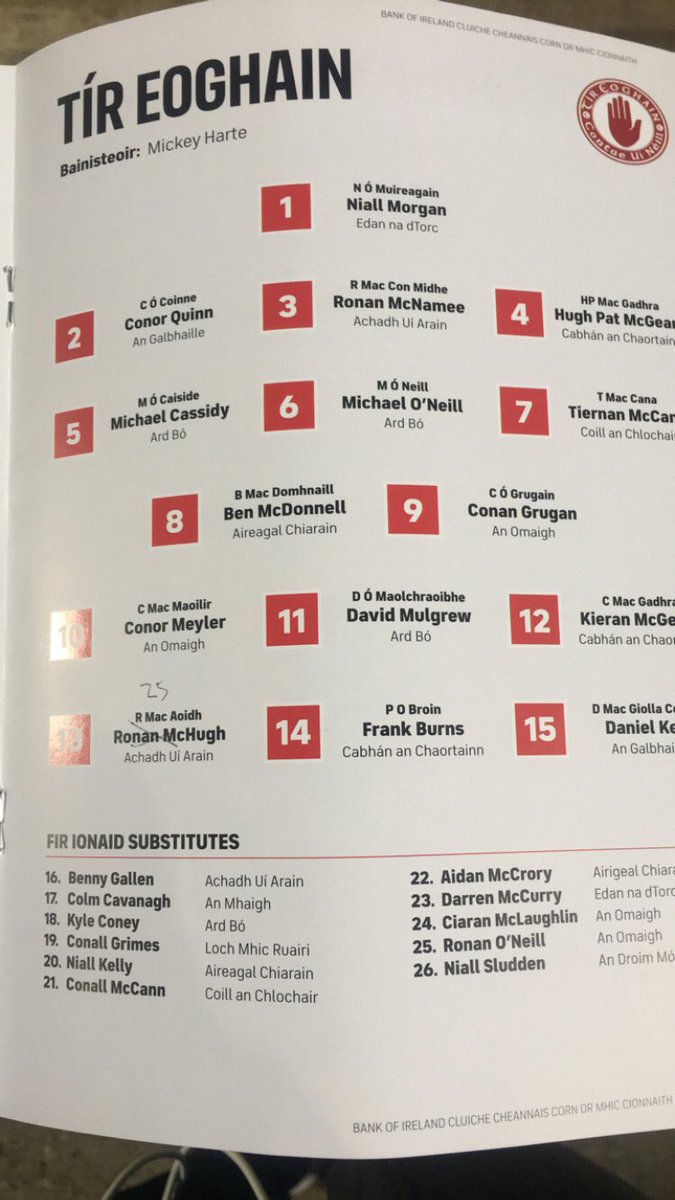 DOCSPORT3's tweet image. BOI Dr McKennaCup final  (1st half, 0min)    @TyroneGAA 0-0 (0)   @monaghangaa 0-0 (0) #GAA #boimckennacup #DOCSPORT