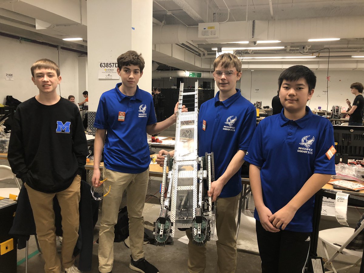 Couldn’t be #Prouder of these #Mashpee @VEXRobotics JR & Fresh Teams performance @WPI #TheWave National Competition #SignatureEvent #Hopkinton Tournament tomorrow #RoboticsWeekend #WeAreMashpee @MMHS_Principal @mashpeetech