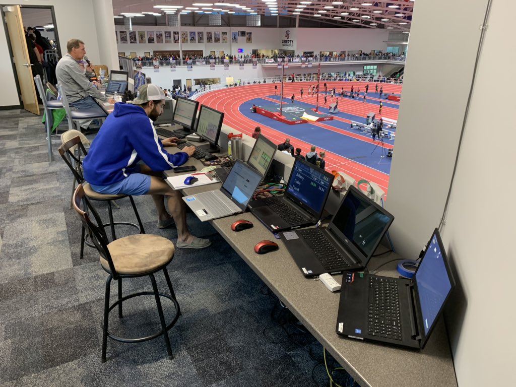 BlueRidgeTiming's tweet image. It must be that time of the year VA Showcase. 7 computers, 8 cameras, and 151 heats of the 300 dash. @milesplit @RapidResultsLLC