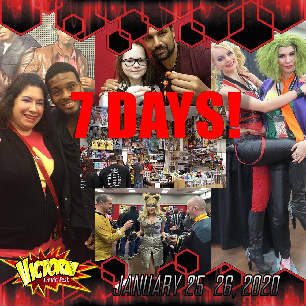 IT’S THE FINAL COUNTDOWN!🤩

Only one week! 
7 days!

Have you gotten your passes?!
Remember! Only presale passes will include a badge and lanyard! We will have single day wristbands available at the door!
purchase.growtix.com/e/Victoria_Com…