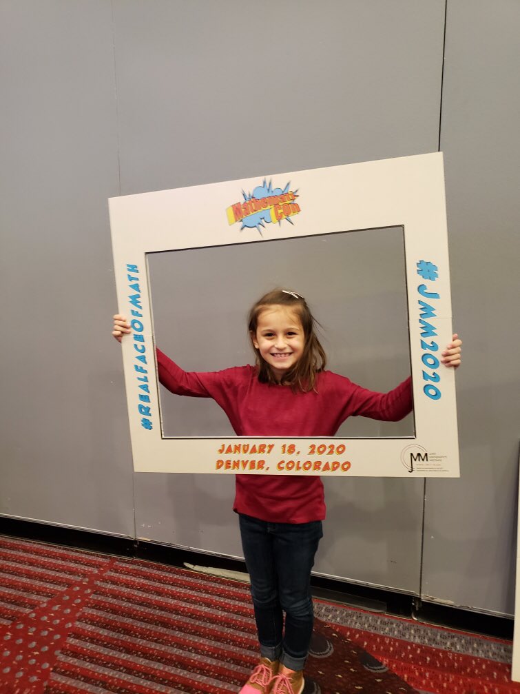 amermathsoc's tweet photo. #Mathematicon is fun for all ages! #JMM2020 https://t.co/SpNhi7y2pp
