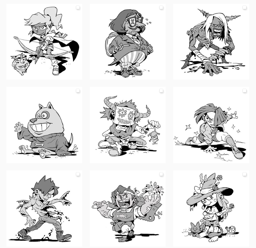 IT'S MY BIRTHDAY! And there's something stupid I wanna buy so I'm offering commissions! 4 SLOTS. First to comment first served!
I will draw your OC/Fanart of something in this style for $50, payment up front, digital only, grayscale, 1 character, props OK, no BGs. NO PORTRAITS.