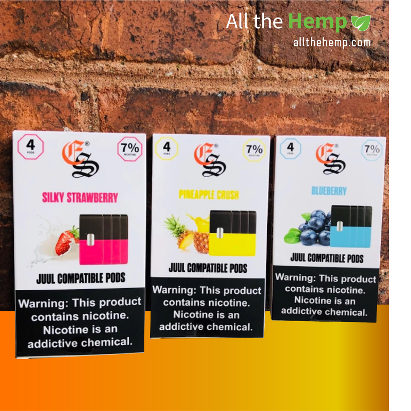 allthehemp's tweet photo. Our EonSmoke Juul Pods are the best bang for your buck.  They come in a variety of flavors and contain 70mg of nicotine salt solution.  All you have to do is plug in and puff!

Get yours today at https://t.co/z5EOqtJQQN

#allthehemp #vapelife #vapeallday #juul #eonsmoke https://t.co/vQSKyJW9YU