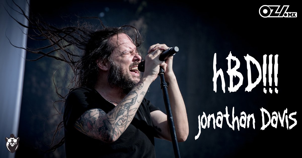 OOsonline's tweet image. HBD Jonathan Davis 🥳🥳🥳

El líder de la banda Korn hoy cumple 49 años el mismo que ocupa el lugar número 16 en la lista de los 100 mejores vocalistas de metal de todos los tiempos.

Muchos años más 🙏

#SoyOziOso #ComunidadDelOcio #HBD #JonathanDavis #Korn