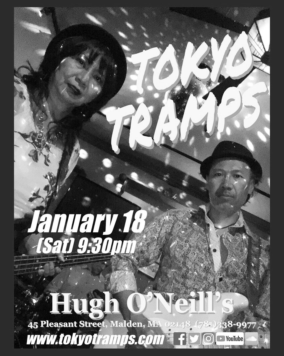 tokyotramps's tweet photo. Tonight!!
#tokyotramps #hughoneillsmalden #blues #rock #livemusic #originalmusic #japaneseartist #bostonma #guitar #IfIDieTomorrow https://t.co/6NqkK5UVwx