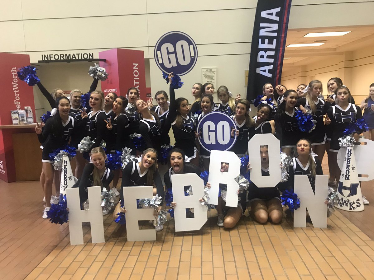 HebronCheer's tweet photo. Hebron Cheer is ready for UIL State Cheer Competition!!! #hpnd #ffp @Hebron_HS @hebron9th https://t.co/EiBNlu4qkD