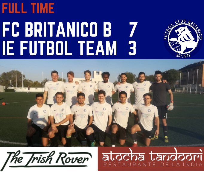 Fútbol Club Británico (@futbolclubbrit) on Twitter photo Los Británicos B come from behind to secure important win. Goalscorers Jake Duxbury X5, Robbie O’Sullivan, Paul O’Riordan. #madrid #footballinmadrid <a href="/TheIrishRoverM/">TheIrishRoverMadrid</a> <a href="/FutMadrid/">futmadrid ®</a> Los Británicos B come from behind to secure important win. Goalscorers Jake Duxbury X5, Robbie O’Sullivan, Paul O’Riordan. #madrid #footballinmadrid <a href="/TheIrishRoverM/">TheIrishRoverMadrid</a> <a href="/FutMadrid/">futmadrid ®</a>