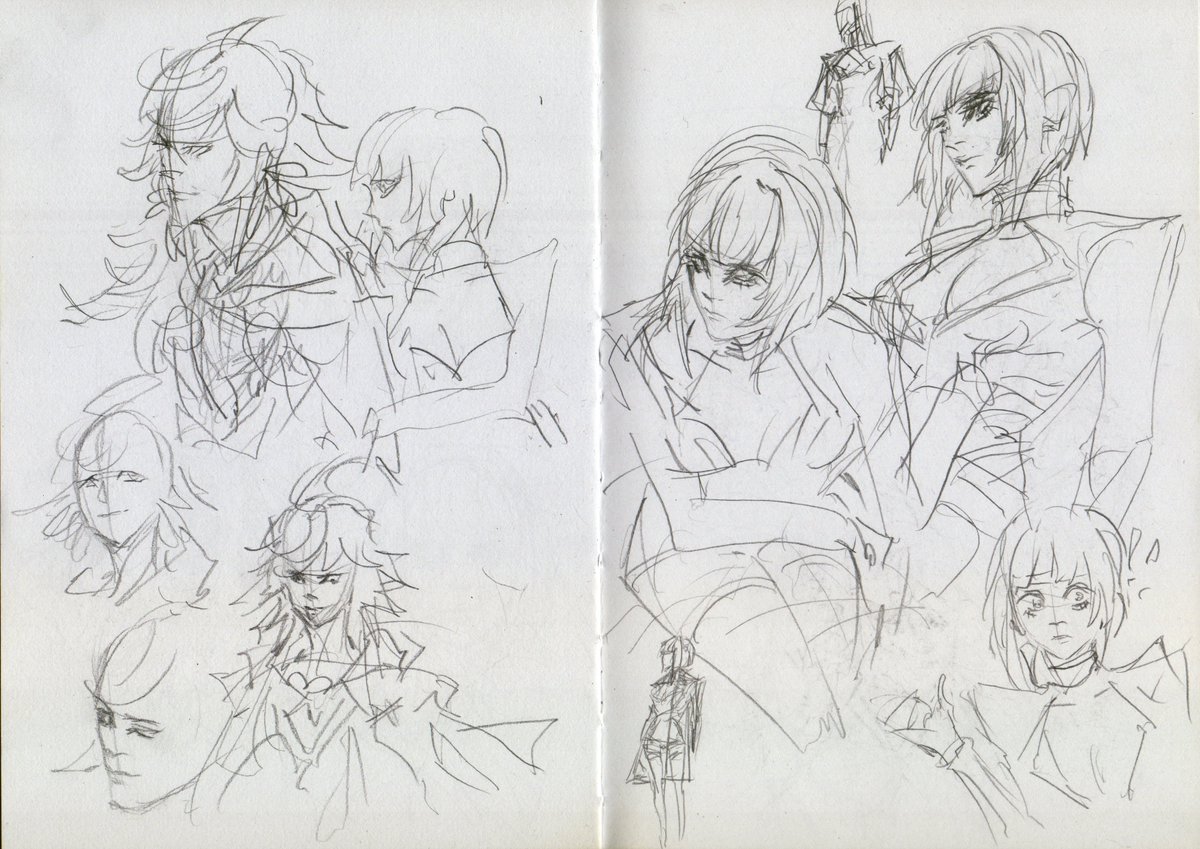 Been scanning stuff for college so I might aswell show it here. This is how my sketchbooks look like 