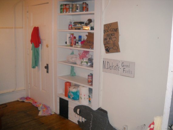 Found pics from 2013 of the mouse infested house I lived in with like twelve strangers. I was very sad and poor so spent all my time drinking Four Loko, eating Taco Bell, having Skype sex with an ex, and reading books. I also wore a Cheerios face plate for some reason   