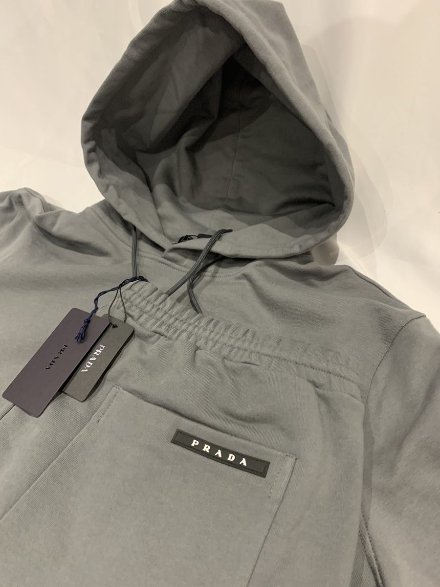 grey prada tracksuit