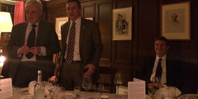 I took photographs of the dinner event which completely debunk the false narrative that Halper and the media published about me, General Flynn and the February dinner event. Although General Flynn appears in the photographs, Halper does not:      /29