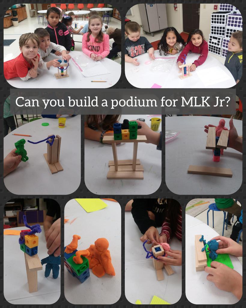 ResRRay's tweet photo. We took time this week to remember Dr. Martin Luther King Jr and his dream for a better future. #prek #Kindergarten #1stgrade #2ndgrade #3rdgrade #4thgrade #5thgrade #MLK #STEM #Rocketsigniteandinspire @RobbinsRockets https://t.co/nV2TmOR8st