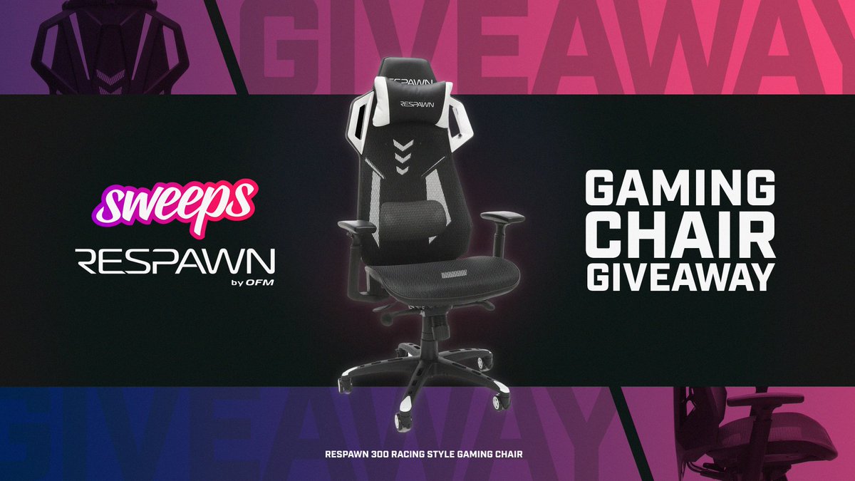 RESPAWNProducts's tweet photo. We're hosting a giveaway with our friends over at @SweepsGG!

🔗 Click here to Enter: https://t.co/H2LJRtXjMP

Bonus entries:
💬 Reply to this post
💞 Retweet and like this post
👉 Follow @RespawnProducts https://t.co/jgkElgrCql