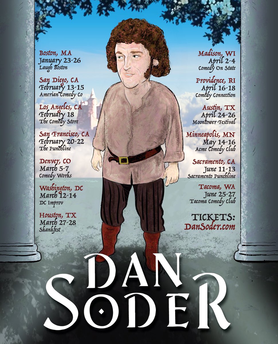 Back on the road next weekend. Boston! Added a Sunday show, get tickets now.
Other cities; SD, SF, Denver, Washington DC, Madison, Tacoma and more at dansoder.com