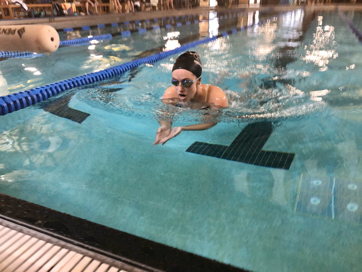 CCHS_SwimTeam's tweet photo. District Results: Freshman Ella Jane Brown absolutely CRUSHED IT in the 200 IM (3:44.85) and became a #DISTRICTCHAMP in the process! 💜🥇 @CHSLionNation https://t.co/JlMusaUBKM