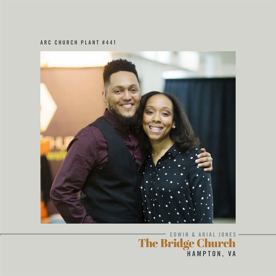 arcchurches's tweet image. Edwin and Arial Jones planted The Bridge Church in Hampton, VA in 2014! Read more of our interview with them at arcchurches.com/news. 

#arcchurches
#arcfamily