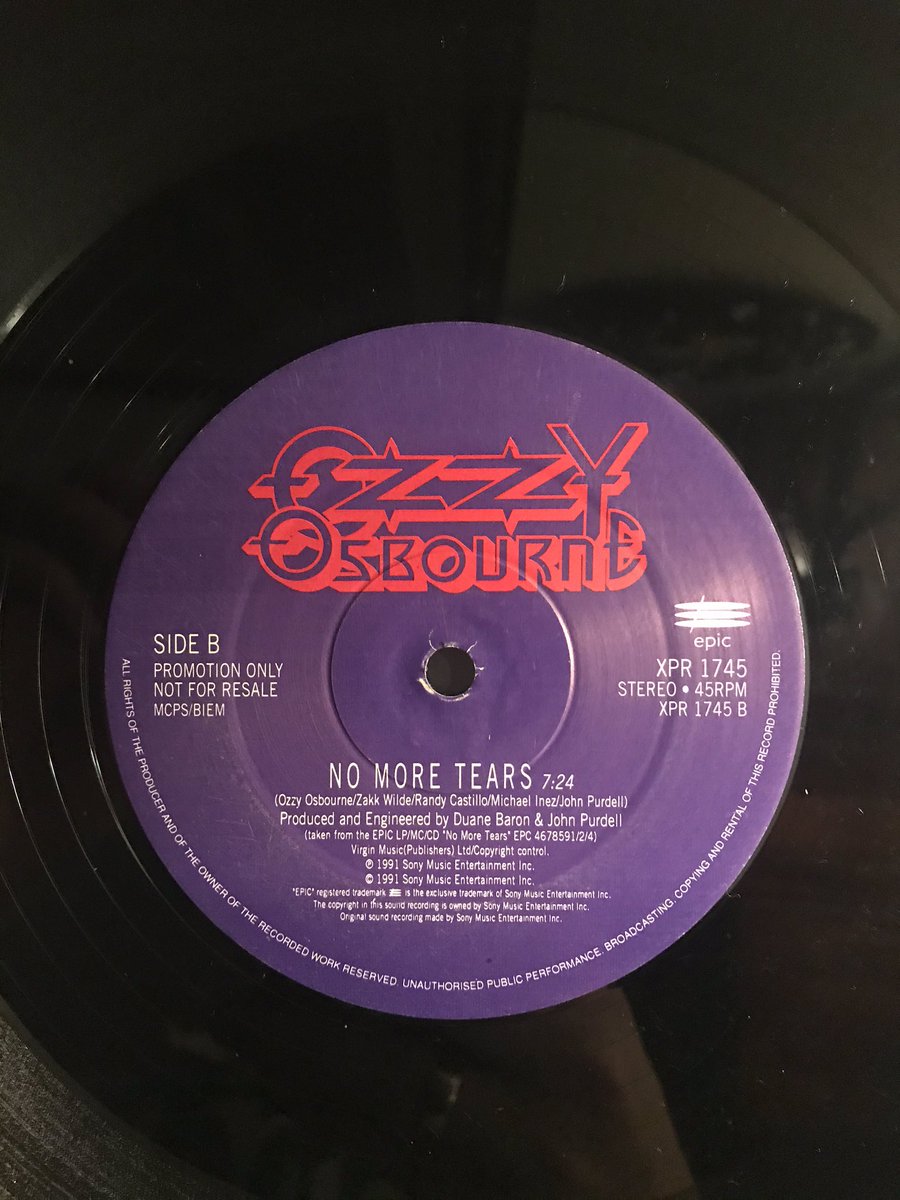 12” Promo single, No More Tears
🤘🏻🤘🏻🤘🏻🤘🏻🤘🏻🤘🏻🤘🏻🤘🏻🤘🏻🤘🏻