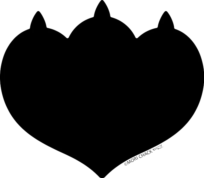 猫好きさんのハート 