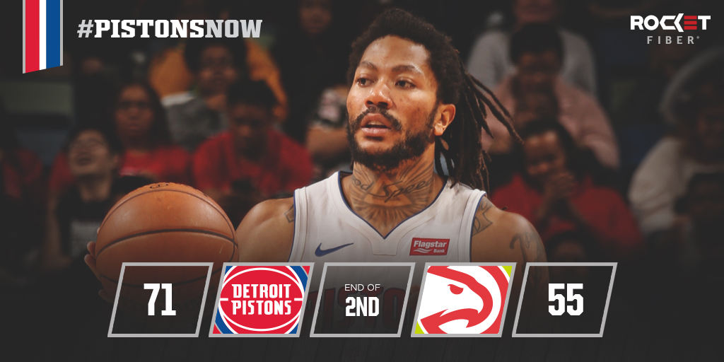 Detroit Pistons on Twitter "That's a good team half. Svi and DRose