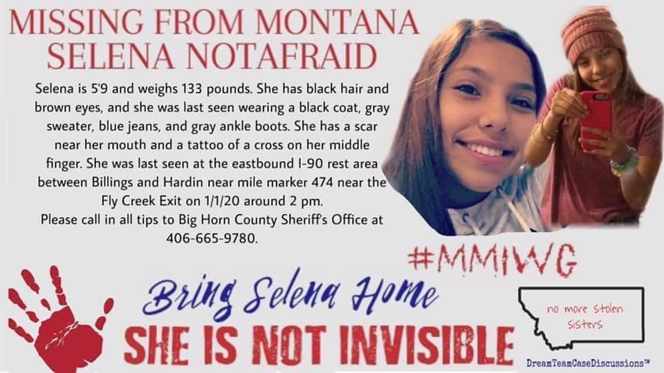 Roni_KHG's tweet image. Day 18 is ending and Selena has not been found yet. Continued prayers for her safe return to her mother and family. #mmiwg