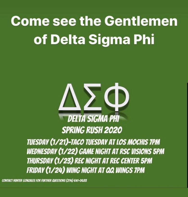 ifcattamuc's tweet photo. Here are a few Spring Rush events hosted by individual chapters you can attend very soon! #GoIFC ✔️ #Tamuc 🦁 #SpringRush https://t.co/Z8RSfEoNHM