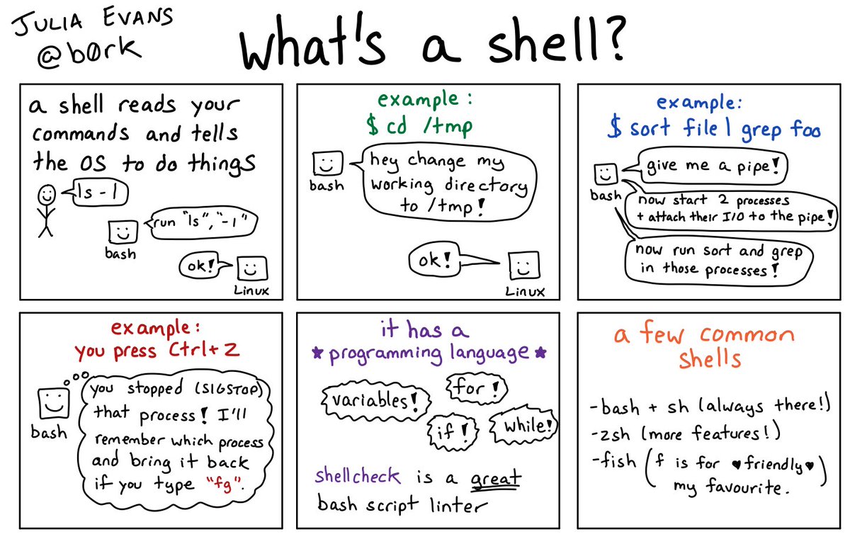 b0rk's tweet image. what's a shell?