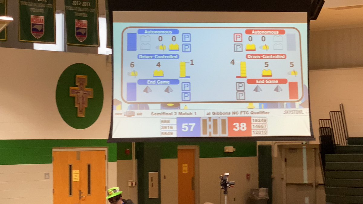 ASRobotix's tweet image. BlueShift’s alliance team wins their first semi-finals match! #GoBlues #AshevilleSchool