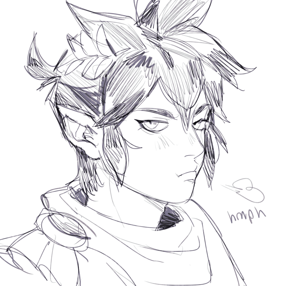 someone's message on me giving the pits pointed ears on tumblr reminded me of how much I love the kid icarus uprising series so I doodled them to remember the times.... it's been Years