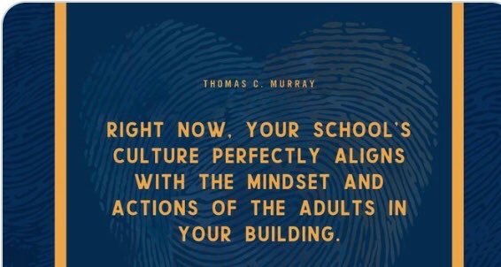 Mikki_Brooks17's tweet photo. 💭 Reflection time: What does your school culture look like? What are YOU willing to own & invest to improve the culture? #own20sqft #culture #reflect #everyinteraction https://t.co/HESs9Zw6Er
