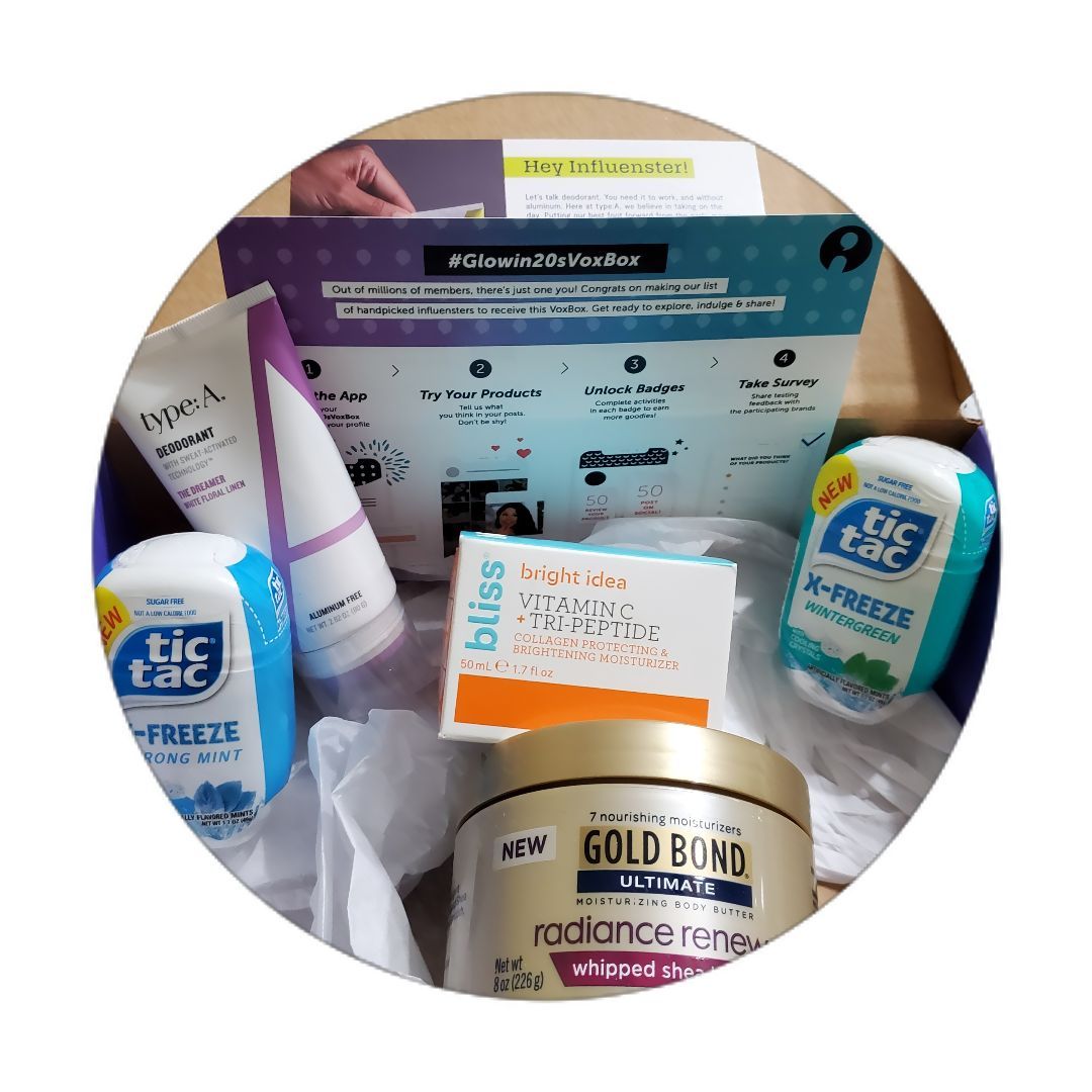 Tifayay's tweet photo. Super excited to the products in the #glowin20voxbox!! #influenster https://t.co/7uAAneyGdt https://t.co/6Y5UASnUrS