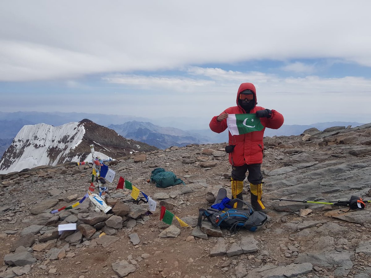 ImArslanSherazi's tweet photo. Jabar Bhatti at Aconcagua, on 17 Jan 2020 https://t.co/2wUYa93X2C