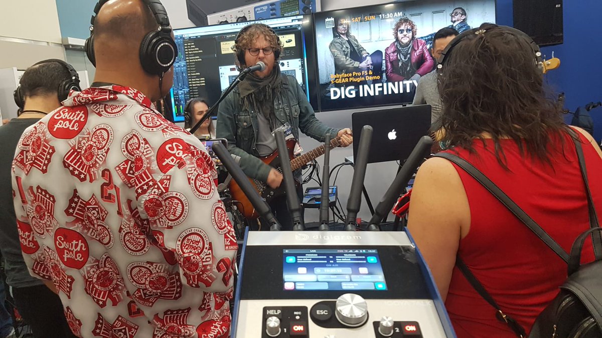 digigram's tweet photo. Day 3 at the NAMM Show! Come by our booth to experience the all-new IQOYA TALK. https://t.co/YZ8vCUJkkW
