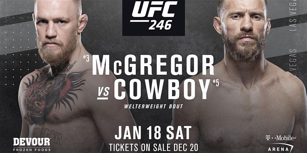 RustysPub's tweet photo. Conor McGregor returns this evening to take on Donald Cerrone in the Welterweight Bout. https://t.co/BhDjw79cHX