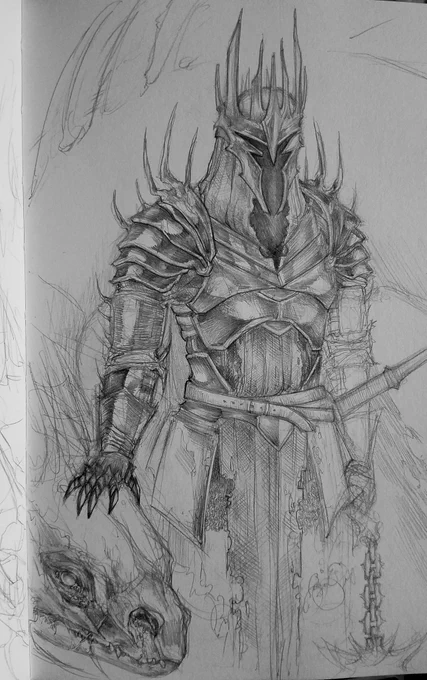 The Witch-King and his fell beast 