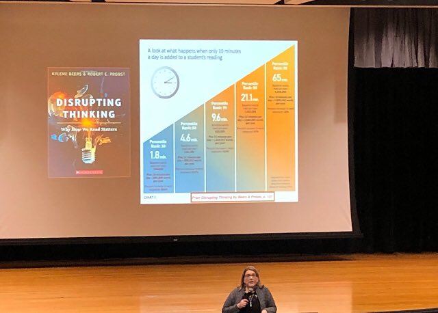 Increase independent reading time 10 minutes a day and reading scores will improve. #raisingeaders #CCPSFace1 #HCPSLibraries