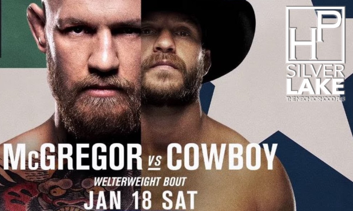 We're doing it!  #mcgregor vs #cowboy #ufc #fight is on!

Due to the cost of the PPV, we have to charge a $10 entry fee starting at 6pm.

 Seating is limited, so it's first come/ first serve.

#fightnight #ufcchampionship #connor vs #cerrone #fight #silverlake #losfeliz #letsgo